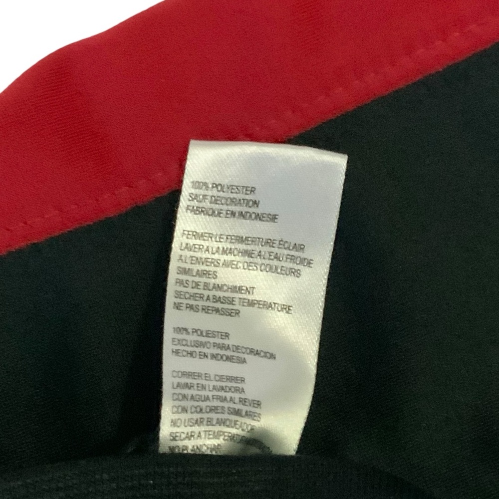 Air Jordan Jacket Zip Up Basketball Starter Red White Stripe Black Boys 4T - Picture 11 of 16